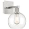 Access Lighting Port Nine Burgundy, Burgundy LED Wall Sconce, Brushed Steel Finish, Clear Glass 63145LEDDLP-BS/CLR - alternate 1